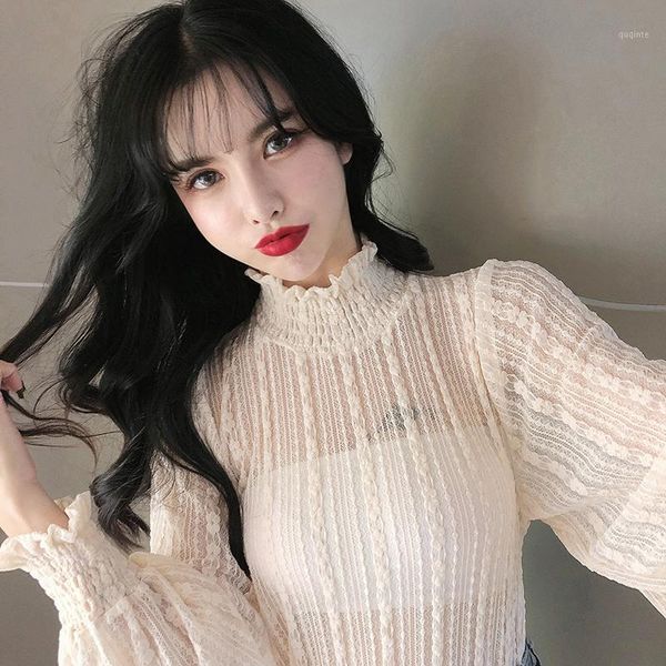 omg so beautiful lace shirt women ruched hem turtleneck lantern sleeve pullover princess chemise femme renda blusa mujer1, White
omg so beautiful lace shirt women ruched hem turtleneck lantern sleeve pullover princess chemise femme renda blusa mujer1, White