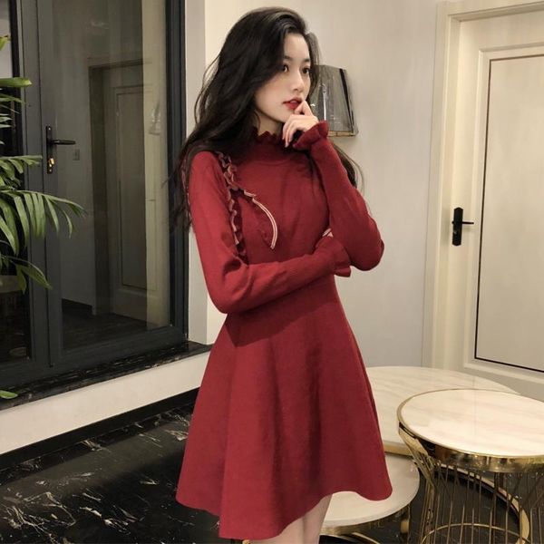 new nova 2021 primavera vintage elegante o pescoo feminino engrossar de malha magro manga cheia babados vestido camisola t6ii, Black;gray
new nova 2021 primavera vintage elegante o pescoo feminino engrossar de malha magro manga cheia babados vestido camisola t6ii, Black;gray
