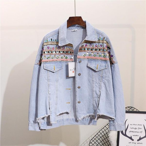 2020 real bomber jacket jaquetas feminino jeans women new heavy work beaded rhinestone embroidered lapel long-sleeved woman, Black;brown
2020 real bomber jacket jaquetas feminino jeans women new heavy work beaded rhinestone embroidered lapel long-sleeved woman, Black;brown