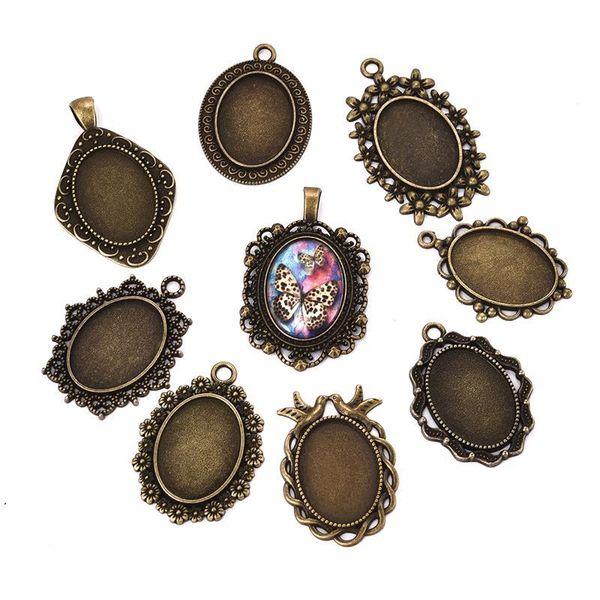 10 шт. silver color 18x25mm 30x40mm овальный cabochon base настройка подвески подвеска подвеска bezel для diy ювелирных изготовление выводы, Black
10 шт. silver color 18x25mm 30x40mm овальный cabochon base настройка подвески подвеска подвеска bezel для diy ювелирных изготовление выводы, Black