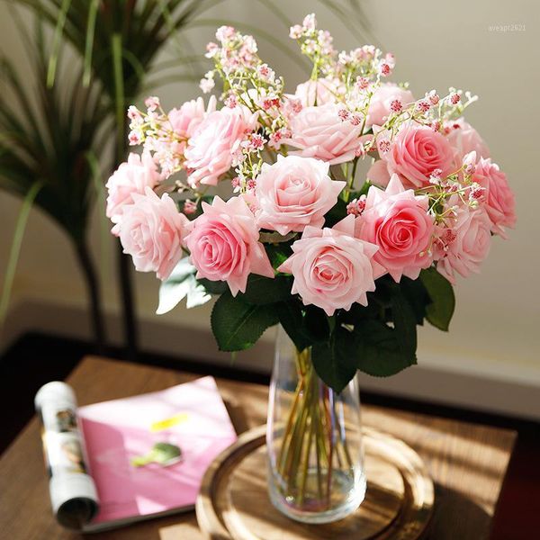 12pcs/lot real touch rose artificial flower fresh latex rose wedding home party decoration fake flower1
12pcs/lot real touch rose artificial flower fresh latex rose wedding home party decoration fake flower1