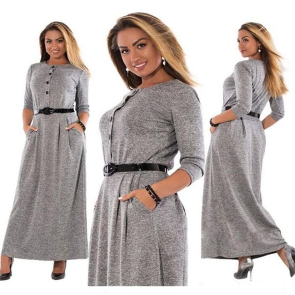 plus size dress for women l-6xl autumn thres quarter loose female dress casual ankle length women dresses, Black;gray
plus size dress for women l-6xl autumn thres quarter loose female dress casual ankle length women dresses, Black;gray