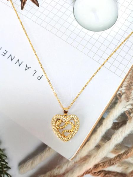 european and american fashion new golden heart-shaped hollow snake-shaped pendant with micro-inlaid diamonds ladies popular neck1, Silver
european and american fashion new golden heart-shaped hollow snake-shaped pendant with micro-inlaid diamonds ladies popular neck1, Silver