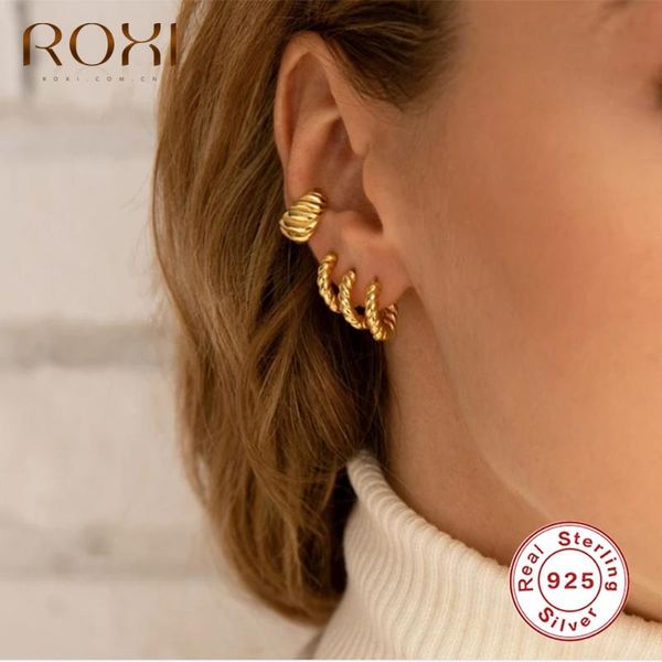hoop & huggie roxi vintage spiral twist cartilage earrings for women men punk party 925 sterling silver pendientes mujer aros, Golden;silver
hoop & huggie roxi vintage spiral twist cartilage earrings for women men punk party 925 sterling silver pendientes mujer aros, Golden;silver