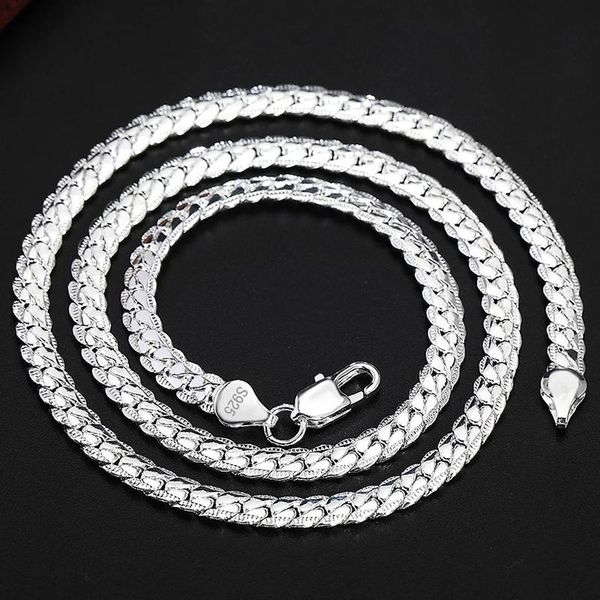 chains 925 sterling silver 6mm full sideways necklace 18/20/24 inch chain for woman men fashion wedding engagement jewelr
chains 925 sterling silver 6mm full sideways necklace 18/20/24 inch chain for woman men fashion wedding engagement jewelr