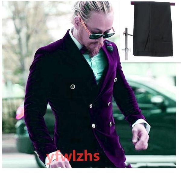 men's suits & blazers handsome double-breasted groomsmen velveteen groom tuxedos men wedding/prom blazer ( jacket+pants+tie) b460, White;black
men's suits & blazers handsome double-breasted groomsmen velveteen groom tuxedos men wedding/prom blazer ( jacket+pants+tie) b460, White;black