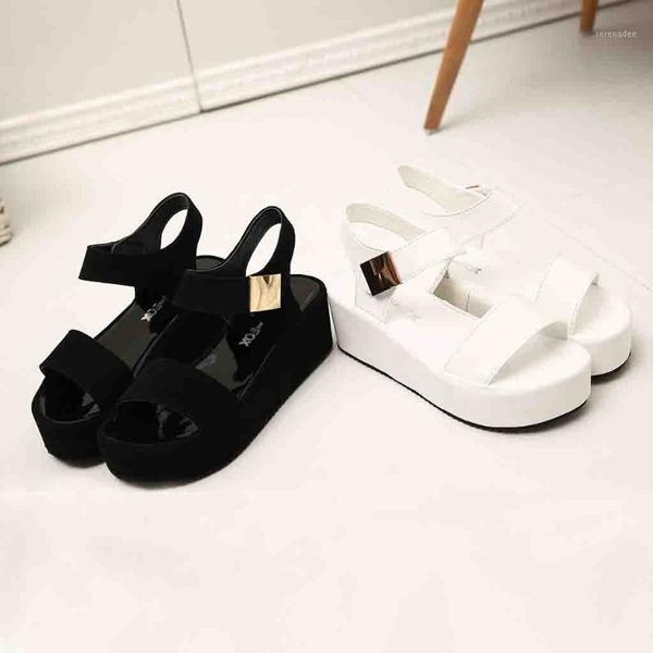 2019 women's fashion summer shoes solid peep toe casual wedge platform hook & loop comfortable shoe classics ladies flat sandals1, Black
2019 women's fashion summer shoes solid peep toe casual wedge platform hook & loop comfortable shoe classics ladies flat sandals1, Black
