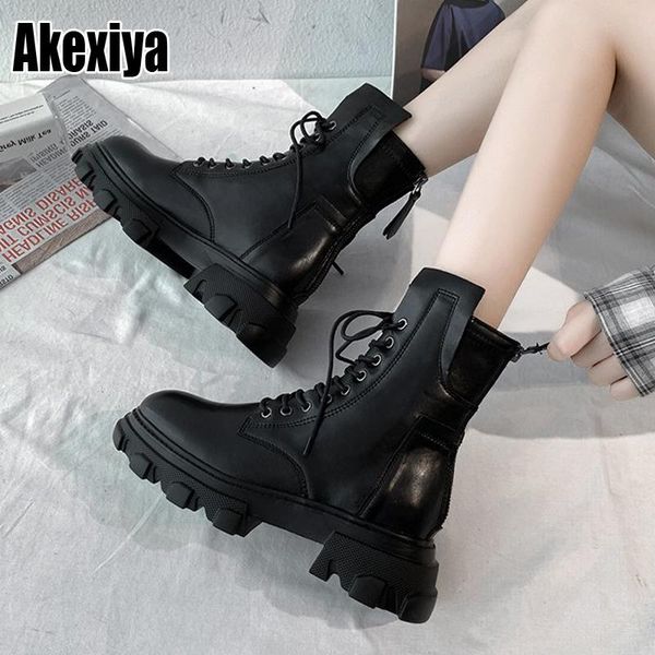 women winter shoes 2020 new leather autumn women's boots fashion lace up women's boots ankle p262, Black
women winter shoes 2020 new leather autumn women's boots fashion lace up women's boots ankle p262, Black