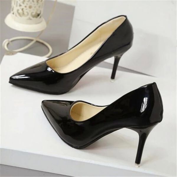 2020 spring fashion woman shoes pointed fine with heels shallow mouth high heels patent leather summer pumps shoes mujer 7cm #nm3u, Black
2020 spring fashion woman shoes pointed fine with heels shallow mouth high heels patent leather summer pumps shoes mujer 7cm #nm3u, Black