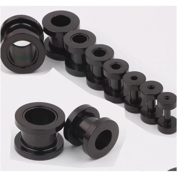 100pcs/lot mix 2-10mm stainless steel screw black ear plug flesh tunnel piercing body jewelry j80ue, Silver
100pcs/lot mix 2-10mm stainless steel screw black ear plug flesh tunnel piercing body jewelry j80ue, Silver