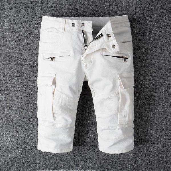 2021 summer fashion men's jeans shorts white color big pocket cargo shorts spliced short jeans balplein brand denim men, Blue
2021 summer fashion men's jeans shorts white color big pocket cargo shorts spliced short jeans balplein brand denim men, Blue