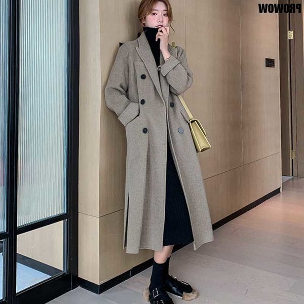 2021 women one-piece woolen cloth overcoat korean ladies loose cardigan jacket and coats autumn winter women's long sleeve coat, Black
2021 women one-piece woolen cloth overcoat korean ladies loose cardigan jacket and coats autumn winter women's long sleeve coat, Black