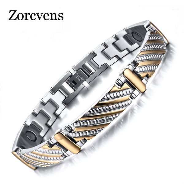 modyle stainless steel bracelet bangle health care magnets men's jewelry1, Golden;silver
modyle stainless steel bracelet bangle health care magnets men's jewelry1, Golden;silver