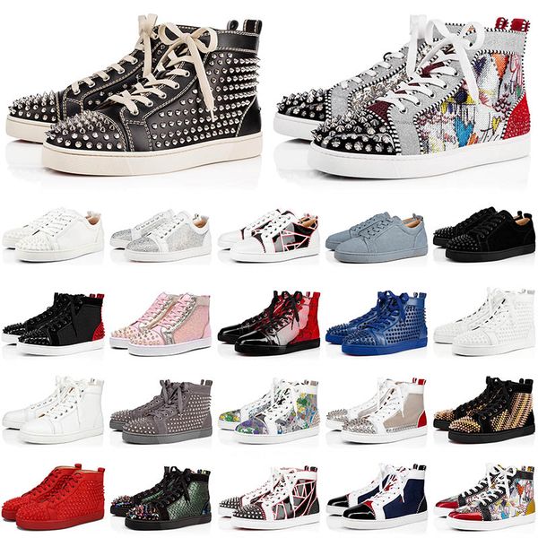 red bottom 2021 new arrival platform eur 36-47 flat casual shoes men women luxuyrs fashion leather sneakers red bottoms designer shoes us 13, Black
red bottom 2021 new arrival platform eur 36-47 flat casual shoes men women luxuyrs fashion leather sneakers red bottoms designer shoes us 13, Black