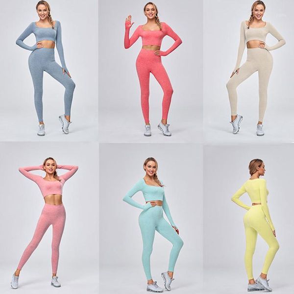 yoga outfits 2 piece set women sport seamless long sleeve crop high waist leggings sets gym clothes workout1, White;red
yoga outfits 2 piece set women sport seamless long sleeve crop high waist leggings sets gym clothes workout1, White;red