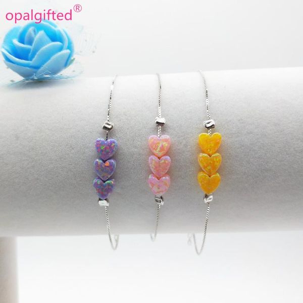 link, chain moq=1pc synthetic opal 6mm heart bracelet 925 sterling silver jewelry 3 hearts togther, Black
link, chain moq=1pc synthetic opal 6mm heart bracelet 925 sterling silver jewelry 3 hearts togther, Black