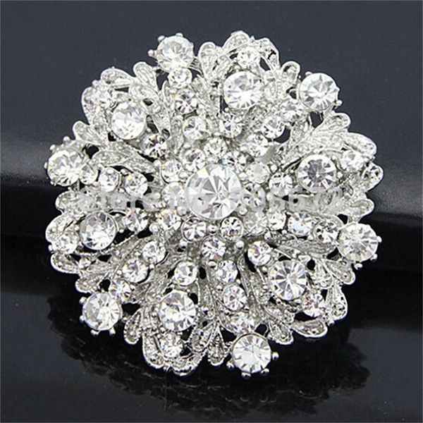 clear austria crystal big flower vintage pin brooch rhodium silver plated gift jewelry brooch 201009, Gray
clear austria crystal big flower vintage pin brooch rhodium silver plated gift jewelry brooch 201009, Gray
