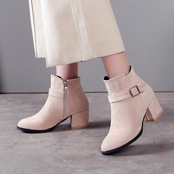 boots ymechic 2021 fashion apricot black buckle strap block high heels flock ankle plus size autumn chunky heel ladies shoes
boots ymechic 2021 fashion apricot black buckle strap block high heels flock ankle plus size autumn chunky heel ladies shoes