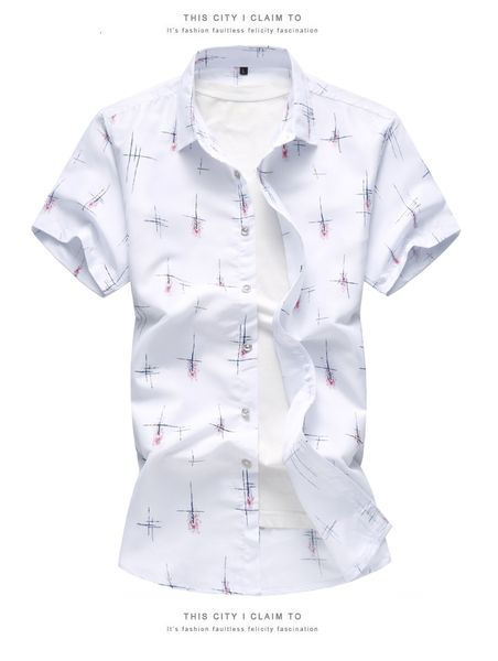 men's shirts fashion print plus size blouse male dinner casual slim short sleeve shirt men stripe summer new, White;black
men's shirts fashion print plus size blouse male dinner casual slim short sleeve shirt men stripe summer new, White;black