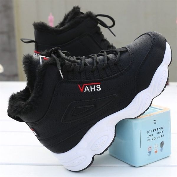 2020 winter new plus velvet women's shoes high-shoes female students thick-soled sneakers cotton shoes, Black;white
2020 winter new plus velvet women's shoes high-shoes female students thick-soled sneakers cotton shoes, Black;white