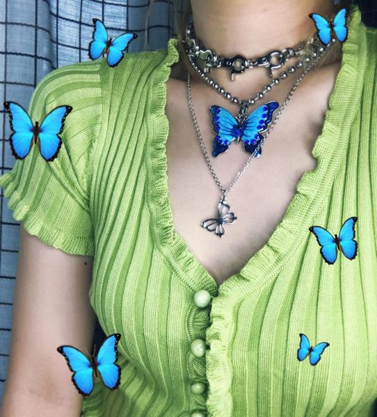 ins girl butterfly pendant necklaces women vintage harajuku stainless steel letter beads choker cool girls punk sliver chain, Golden;silver
ins girl butterfly pendant necklaces women vintage harajuku stainless steel letter beads choker cool girls punk sliver chain, Golden;silver