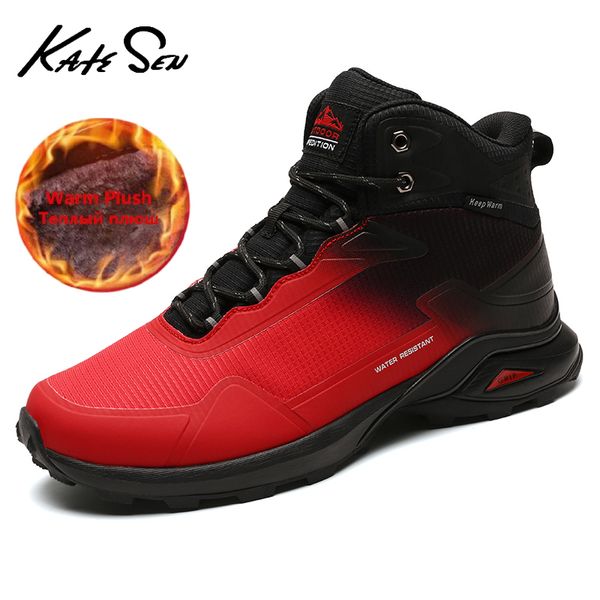 2020 new men winter snow waterproof leather sneakers warm plush outdoor hiking boots work shoes big size 48, Black
2020 new men winter snow waterproof leather sneakers warm plush outdoor hiking boots work shoes big size 48, Black