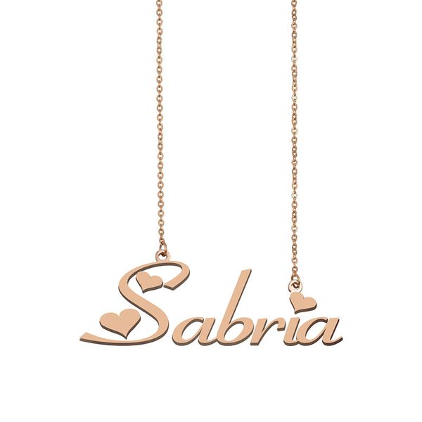 Sabria Name Necklace Custom Nameplate Pendant for Women Girls Birthday Gift Kids Best Friends Jewelry 18k Gold Plated Stainless Steel, Silver
Sabria Name Necklace Custom Nameplate Pendant for Women Girls Birthday Gift Kids Best Friends Jewelry 18k Gold Plated Stainless Steel, Silver