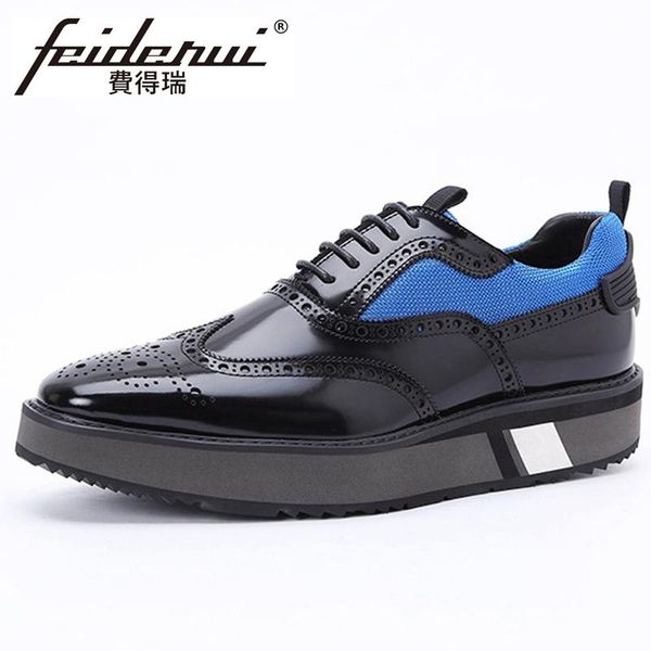 elegant patent leather men's wingtip oxfords round toe flat platform brogues footwear comfortable man daily shoes hqs402, Black
elegant patent leather men's wingtip oxfords round toe flat platform brogues footwear comfortable man daily shoes hqs402, Black