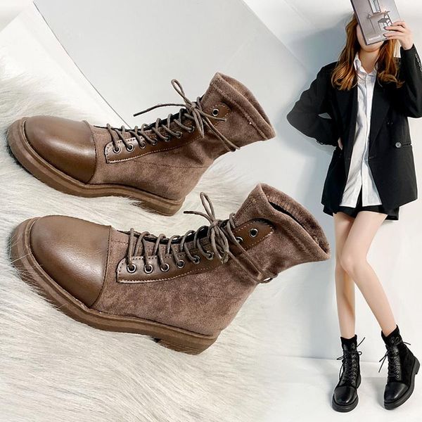 winter boots lady female shoes boots-women lace up flat heel round toe luxury designer 2020 autumn ankle low fashion rock, Black
winter boots lady female shoes boots-women lace up flat heel round toe luxury designer 2020 autumn ankle low fashion rock, Black