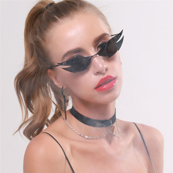 new arrival 2020 brand rimless cat eye sunglasses women cool design punk sun glasses men vintage irregular glasses ladies, White;black
new arrival 2020 brand rimless cat eye sunglasses women cool design punk sun glasses men vintage irregular glasses ladies, White;black