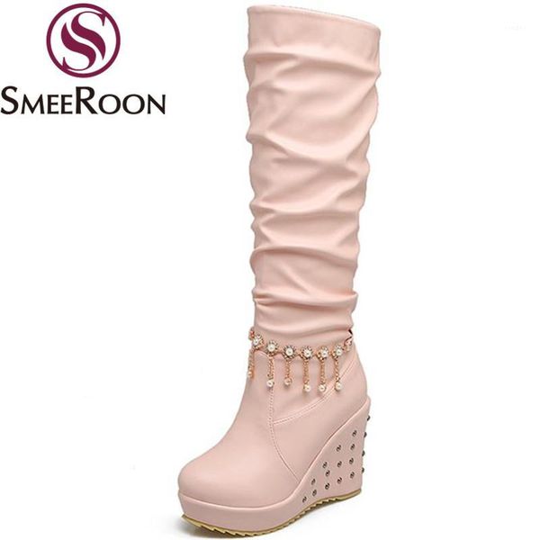 boots smeeroon 2021 fashion rivet slip on knee high for women heels campus keep warm winter simple shoes woman1, Black
boots smeeroon 2021 fashion rivet slip on knee high for women heels campus keep warm winter simple shoes woman1, Black