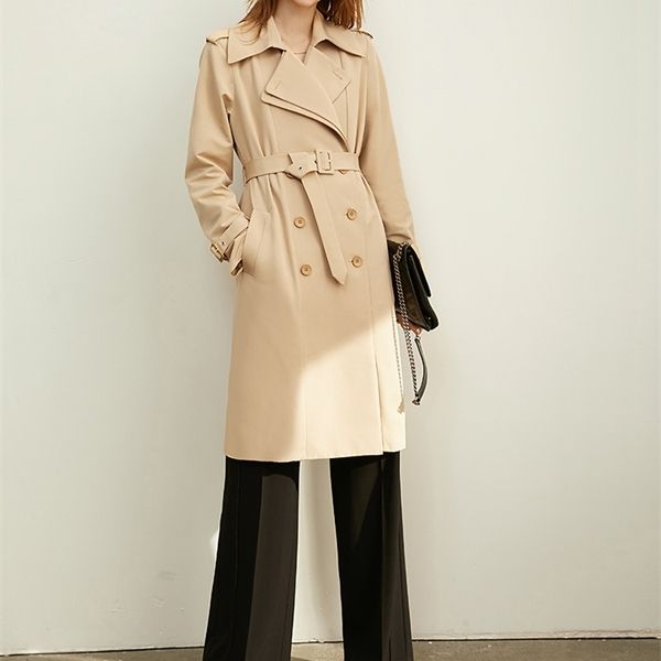 amii autumn women's casual trench coat office lady lapel solid loose belt female long jacket 11930262 1028, Tan;black
amii autumn women's casual trench coat office lady lapel solid loose belt female long jacket 11930262 1028, Tan;black