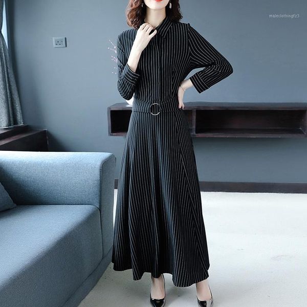 casual dresses striped turn-down collar dress for women 2021 female spring cotton long sleeve sash belt office work elegant dresses1, Black;gray
casual dresses striped turn-down collar dress for women 2021 female spring cotton long sleeve sash belt office work elegant dresses1, Black;gray