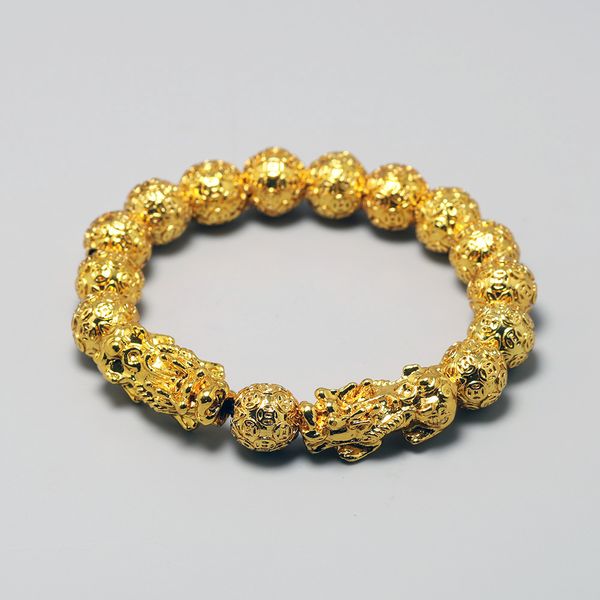 alluvial gold color beaded bracelets mens double pixiu with balls charm bracelet spiritual jewelry armbanden voor vrouwen, Black
alluvial gold color beaded bracelets mens double pixiu with balls charm bracelet spiritual jewelry armbanden voor vrouwen, Black