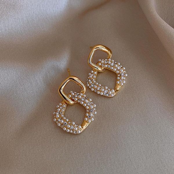 dangle & chandelier elegant geometry metal square earrings 2021 trend fashion european jewelry women pearl luxury party daily earring, Silver
dangle & chandelier elegant geometry metal square earrings 2021 trend fashion european jewelry women pearl luxury party daily earring, Silver
