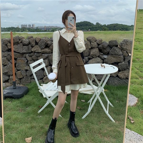 rf3ln design foreign style suit women's sling skirt suspender skirtsling solid skirt two shirt single breasted suspender dress color pi, Black;gray
rf3ln design foreign style suit women's sling skirt suspender skirtsling solid skirt two shirt single breasted suspender dress color pi, Black;gray