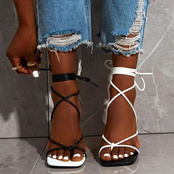 narrow band women sandals mixed color clip open toe thin high heels cross ankle strap lace up sandals big size 42 fashion shoes1, Black
narrow band women sandals mixed color clip open toe thin high heels cross ankle strap lace up sandals big size 42 fashion shoes1, Black