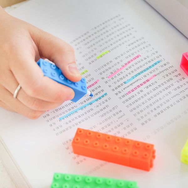 12pcs creative building blocks highlighter pen marking canetas learn office stationery learning kawai graffiti fluorescent pens yxlden
12pcs creative building blocks highlighter pen marking canetas learn office stationery learning kawai graffiti fluorescent pens yxlden