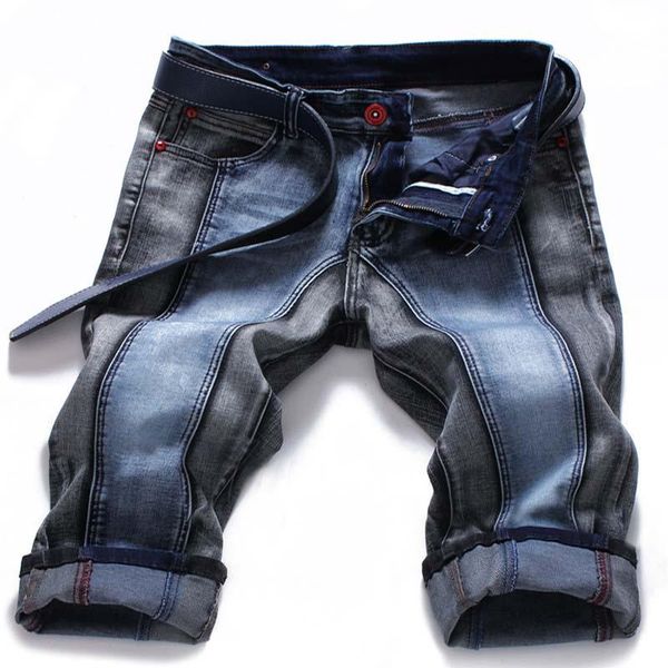 mcikkny fashion men's straight denim shorts slim fit patchwork jeans shorts for male straight streetwear, Blue
mcikkny fashion men's straight denim shorts slim fit patchwork jeans shorts for male straight streetwear, Blue