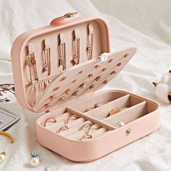 compact portable anti-scratch pu leather jewelry storage box moistureproof multi-function necklace ring organizer case for women, Pink;blue
compact portable anti-scratch pu leather jewelry storage box moistureproof multi-function necklace ring organizer case for women, Pink;blue