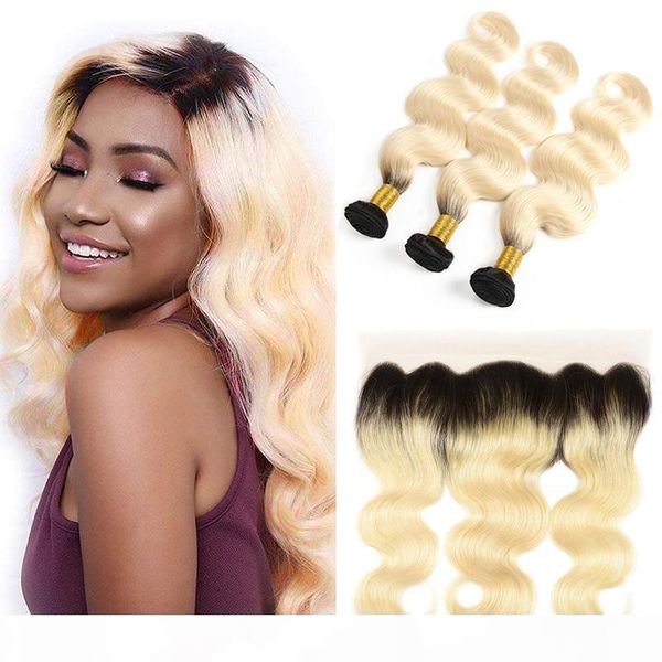 3 bundles with lace frontal closure ombre human hair weaves colored brazilian body wave hair t1b 613# dark root honey blonde extensions, Black;brown
3 bundles with lace frontal closure ombre human hair weaves colored brazilian body wave hair t1b 613# dark root honey blonde extensions, Black;brown