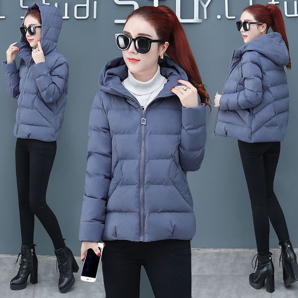 down new winter in 2019 large loose women's jacket short thickened warm cotton padded, Black
down new winter in 2019 large loose women's jacket short thickened warm cotton padded, Black