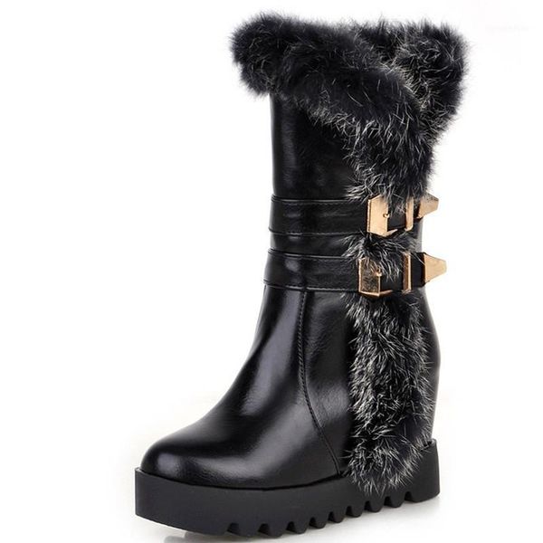 boots nasbavi women buckle rabbits fur snow winter thick warm fashion flat comfortable half height increasing shoes1, Black
boots nasbavi women buckle rabbits fur snow winter thick warm fashion flat comfortable half height increasing shoes1, Black