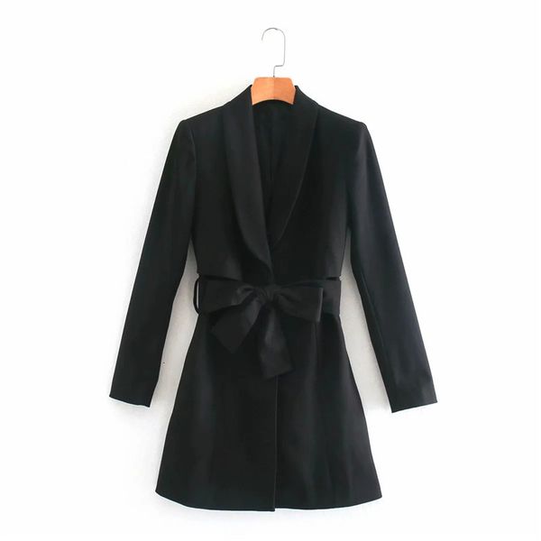 2021 new autumn winter black mini blazer women fashion tied belt long sleeve short dress woman office ladies elegant dresses w3f7, Black;gray
2021 new autumn winter black mini blazer women fashion tied belt long sleeve short dress woman office ladies elegant dresses w3f7, Black;gray