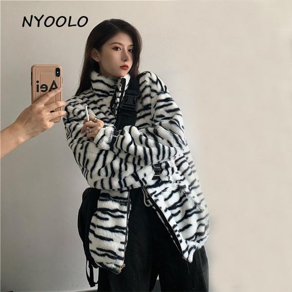 nyoolo vintage streetwear zebra pattern package wollech с длинным рукавом мягкая куртка женщины осень зима свободного застежки на молнии вер, Black
nyoolo vintage streetwear zebra pattern package wollech с длинным рукавом мягкая куртка женщины осень зима свободного застежки на молнии вер, Black