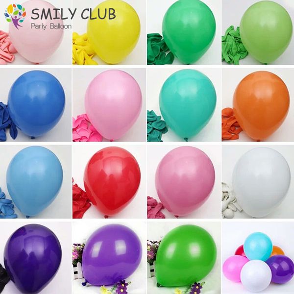 100pcs 10 inch 2.2 g thickening latex balloon matte balloon red blue yellow multicolor balloon birthday party wedding supplies 1027