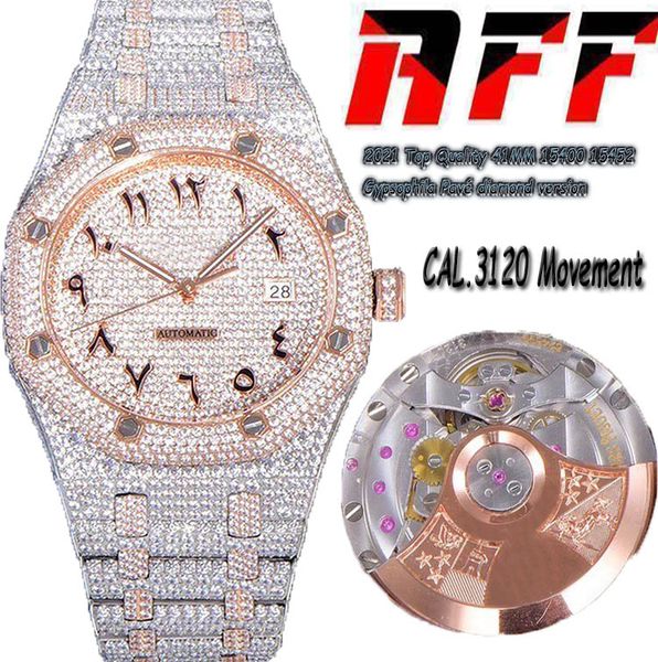 2021 41mm rff gypsophila pavé diamond version 15400 arabic dial cal.3120 automatic mens watch 15452 designer watches sapphire, Slivery;brown
2021 41mm rff gypsophila pavé diamond version 15400 arabic dial cal.3120 automatic mens watch 15452 designer watches sapphire, Slivery;brown