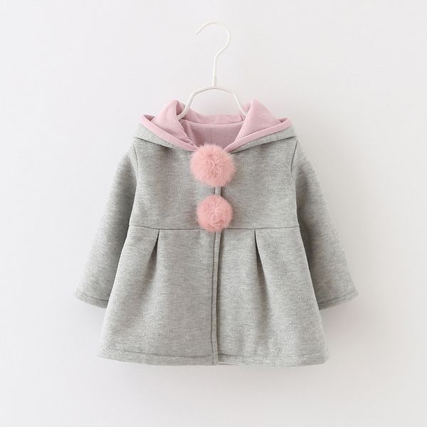 autumn rabbit ear plush ball cotton coat girls hooded jacket height110cm, Black;white
autumn rabbit ear plush ball cotton coat girls hooded jacket height110cm, Black;white