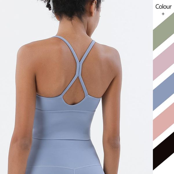 2020 double-sided sanding small strap sports brassiere nude yoga vest beauty back fitness sports bra underwear, White;black
2020 double-sided sanding small strap sports brassiere nude yoga vest beauty back fitness sports bra underwear, White;black