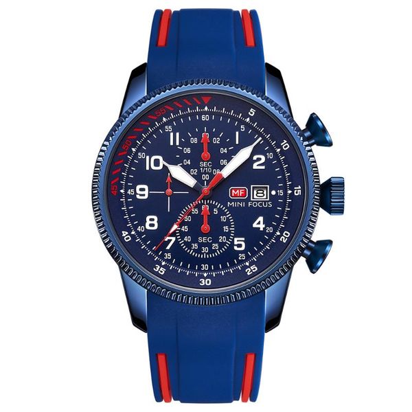 minifocus men quartz watch fashion business waterproof multifunction man clock silicone strap sport chronograph, Slivery;brown
minifocus men quartz watch fashion business waterproof multifunction man clock silicone strap sport chronograph, Slivery;brown